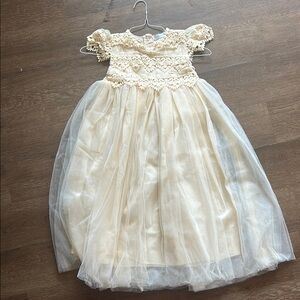 Elegant Cream Kids Dress
